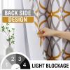 imageHVERSAILTEX Blackout Curtains Printed Design 84 Inch Length 2 Panels Set Thermal Insulated Curtains for Bedroom Living Room Geometric Modern Grommet Window Drapes  Taupe and BrownMustard  Gray