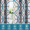 imageHVERSAILTEX Blackout Curtains Printed Design 84 Inch Length 2 Panels Set Thermal Insulated Curtains for Bedroom Living Room Geometric Modern Grommet Window Drapes  Taupe and BrownTeal  Taupe
