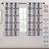 imageHVERSAILTEX Blackout Curtains Printed Design 84 Inch Length 2 Panels Set Thermal Insulated Curtains for Bedroom Living Room Geometric Modern Grommet Window Drapes  Taupe and BrownBrown  Gray