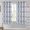 imageHVERSAILTEX Blackout Curtains Printed Design 84 Inch Length 2 Panels Set Thermal Insulated Curtains for Bedroom Living Room Geometric Modern Grommet Window Drapes  Taupe and BrownTeal  Taupe