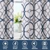 imageHVERSAILTEX Blackout Curtains Printed Design 84 Inch Length 2 Panels Set Thermal Insulated Curtains for Bedroom Living Room Geometric Modern Grommet Window Drapes  Taupe and BrownDark Denim  Gray