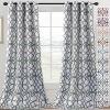 imageHVERSAILTEX Blackout Curtains Printed Design 84 Inch Length 2 Panels Set Thermal Insulated Curtains for Bedroom Living Room Geometric Modern Grommet Window Drapes  Taupe and BrownIvy  Gray