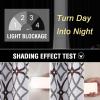 imageHVERSAILTEX Blackout Curtains Printed Design 84 Inch Length 2 Panels Set Thermal Insulated Curtains for Bedroom Living Room Geometric Modern Grommet Window Drapes  Taupe and BrownBrown  Gray