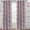 imageHVERSAILTEX Blackout Curtains Printed Design 84 Inch Length 2 Panels Set Thermal Insulated Curtains for Bedroom Living Room Geometric Modern Grommet Window Drapes  Taupe and BrownBurgundy  Gray