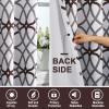 imageHVERSAILTEX Blackout Curtains Printed Design 84 Inch Length 2 Panels Set Thermal Insulated Curtains for Bedroom Living Room Geometric Modern Grommet Window Drapes  Taupe and BrownBrown  Gray