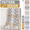 imageHVERSAILTEX Blackout Curtains Printed Design 84 Inch Length 2 Panels Set Thermal Insulated Curtains for Bedroom Living Room Geometric Modern Grommet Window Drapes  Taupe and BrownMustard  Gray