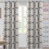 imageHVERSAILTEX Blackout Curtains Printed Design 84 Inch Length 2 Panels Set Thermal Insulated Curtains for Bedroom Living Room Geometric Modern Grommet Window Drapes  Taupe and BrownNavy  Gray
