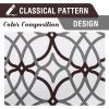 imageHVERSAILTEX Blackout Curtains Printed Design 84 Inch Length 2 Panels Set Thermal Insulated Curtains for Bedroom Living Room Geometric Modern Grommet Window Drapes  Taupe and BrownBrown  Gray