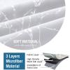 imageHVERSAILTEX Blackout Curtains for Bedroom Foil Print Twig Tree Branch Thermal Insulated Grommet Curtain Drapes Light Blocking Thick Soft Window Curtains for Living 52 x 84 Inch 2 Panels SageGreyish White