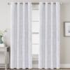 imageHVERSAILTEX Blackout Curtains for Bedroom Foil Print Twig Tree Branch Thermal Insulated Grommet Curtain Drapes Light Blocking Thick Soft Window Curtains for Living 52 x 84 Inch 2 Panels SagePure White