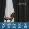 imageHVERSAILTEX Blackout Curtains for Bedroom Foil Print Twig Tree Branch Thermal Insulated Grommet Curtain Drapes Light Blocking Thick Soft Window Curtains for Living 52 x 84 Inch 2 Panels SageSage