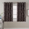 imageHVERSAILTEX Blackout Curtains for Bedroom Foil Print Twig Tree Branch Thermal Insulated Grommet Curtain Drapes Light Blocking Thick Soft Window Curtains for Living 52 x 84 Inch 2 Panels SageBrown
