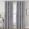 imageHVERSAILTEX Blackout Curtains for Bedroom Foil Print Twig Tree Branch Thermal Insulated Grommet Curtain Drapes Light Blocking Thick Soft Window Curtains for Living 52 x 84 Inch 2 Panels SageGrey