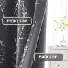 imageHVERSAILTEX Blackout Curtains for Bedroom Foil Print Twig Tree Branch Thermal Insulated Grommet Curtain Drapes Light Blocking Thick Soft Window Curtains for Living 52 x 84 Inch 2 Panels SageCharcoal Gray
