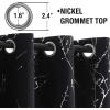 imageHVERSAILTEX Blackout Curtains for Bedroom Foil Print Twig Tree Branch Thermal Insulated Grommet Curtain Drapes Light Blocking Thick Soft Window Curtains for Living 52 x 84 Inch 2 Panels SageJet Black