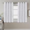 imageHVERSAILTEX Blackout Curtains for Bedroom Foil Print Twig Tree Branch Thermal Insulated Grommet Curtain Drapes Light Blocking Thick Soft Window Curtains for Living 52 x 84 Inch 2 Panels SagePure White