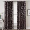 imageHVERSAILTEX Blackout Curtains for Bedroom Foil Print Twig Tree Branch Thermal Insulated Grommet Curtain Drapes Light Blocking Thick Soft Window Curtains for Living 52 x 84 Inch 2 Panels SageBrown