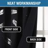 imageHVERSAILTEX Blackout Curtains for Bedroom Foil Print Twig Tree Branch Thermal Insulated Grommet Curtain Drapes Light Blocking Thick Soft Window Curtains for Living 52 x 84 Inch 2 Panels SageFoil Feather in Black