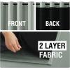 imageHVERSAILTEX Blackout Curtains for Windows Super HeavyDuty Lined Darkness Drapes for Bedroom Privacy Assured Window Treatment for Patio Pack of 2 52 x 108 inch White Front with White LinerSage