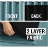 imageHVERSAILTEX Blackout Curtains for Windows Super HeavyDuty Lined Darkness Drapes for Bedroom Privacy Assured Window Treatment for Patio Pack of 2 52 x 108 inch White Front with White LinerGray Mist