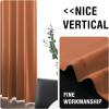 imageHVERSAILTEX Blackout Curtains for Windows Super HeavyDuty Lined Darkness Drapes for Bedroom Privacy Assured Window Treatment for Patio Pack of 2 52 x 108 inch White Front with White LinerBurnt Orange