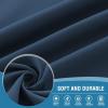 imageHVERSAILTEX Blackout Curtains for Windows Super HeavyDuty Lined Darkness Drapes for Bedroom Privacy Assured Window Treatment for Patio Pack of 2 52 x 108 inch White Front with White LinerNavy Blue