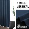 imageHVERSAILTEX Blackout Curtains for Windows Super HeavyDuty Lined Darkness Drapes for Bedroom Privacy Assured Window Treatment for Patio Pack of 2 52 x 108 inch White Front with White LinerNavy Blue