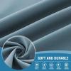 imageHVERSAILTEX Blackout Curtains for Windows Super HeavyDuty Lined Darkness Drapes for Bedroom Privacy Assured Window Treatment for Patio Pack of 2 52 x 108 inch White Front with White LinerStone Blue