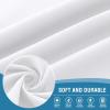 imageHVERSAILTEX Blackout Curtains for Windows Super HeavyDuty Lined Darkness Drapes for Bedroom Privacy Assured Window Treatment for Patio Pack of 2 52 x 108 inch White Front with White LinerPearl White