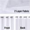 imageHVERSAILTEX Blackout Curtains for Windows Super HeavyDuty Lined Darkness Drapes for Bedroom Privacy Assured Window Treatment for Patio Pack of 2 52 x 108 inch White Front with White LinerWhiteWhite