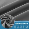 imageHVERSAILTEX Blackout Curtains for Windows Super HeavyDuty Lined Darkness Drapes for Bedroom Privacy Assured Window Treatment for Patio Pack of 2 52 x 108 inch White Front with White LinerCharcoal Gray