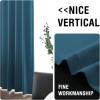 imageHVERSAILTEX Blackout Curtains for Windows Super HeavyDuty Lined Darkness Drapes for Bedroom Privacy Assured Window Treatment for Patio Pack of 2 52 x 108 inch White Front with White LinerMallard Blue