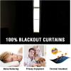 imageHVERSAILTEX Blackout Curtains for Windows Super HeavyDuty Lined Darkness Drapes for Bedroom Privacy Assured Window Treatment for Patio Pack of 2 52 x 108 inch White Front with White LinerWhiteGreish White