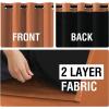 imageHVERSAILTEX Blackout Curtains for Windows Super HeavyDuty Lined Darkness Drapes for Bedroom Privacy Assured Window Treatment for Patio Pack of 2 52 x 108 inch White Front with White LinerBurnt Orange