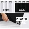 imageHVERSAILTEX Blackout Curtains for Windows Super HeavyDuty Lined Darkness Drapes for Bedroom Privacy Assured Window Treatment for Patio Pack of 2 52 x 108 inch White Front with White LinerPearl White