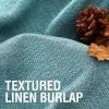 imageHVERSAILTEX Blackout Linen Curtains 84 inch Length 2 Panels Thick Light Blocking Curtain Thermal Insulated Window Drapes for Bedroom Rustic Farmhouse Curtains for Living Room  Heather Light TaupeHeather Eggshell Blue