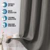 imageHVERSAILTEX Blackout Linen Curtains 84 inch Length 2 Panels Thick Light Blocking Curtain Thermal Insulated Window Drapes for Bedroom Rustic Farmhouse Curtains for Living Room  Heather Light TaupeHeather Taupe Gray