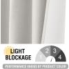imageHVERSAILTEX Blackout Linen Curtains 84 inch Length 2 Panels Thick Light Blocking Curtain Thermal Insulated Window Drapes for Bedroom Rustic Farmhouse Curtains for Living Room  Heather Light TaupeHeather Off White