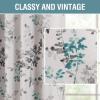 imageHVERSAILTEX Blackout Linen Curtains 84 inch Length 2 Panels Thick Light Blocking Curtain Thermal Insulated Window Drapes for Bedroom Rustic Farmhouse Curtains for Living Room  Heather Light TaupeFloral in GreyTurquoise