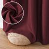 imageHVERSAILTEX Blackout Linen Curtains 84 inch Length 2 Panels Thick Light Blocking Curtain Thermal Insulated Window Drapes for Bedroom Rustic Farmhouse Curtains for Living Room  Heather Light TaupeHeather Burgundy