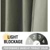 imageHVERSAILTEX Blackout Linen Curtains 84 inch Length 2 Panels Thick Light Blocking Curtain Thermal Insulated Window Drapes for Bedroom Rustic Farmhouse Curtains for Living Room  Heather Light TaupeHeather Olive