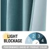 imageHVERSAILTEX Blackout Linen Curtains 84 inch Length 2 Panels Thick Light Blocking Curtain Thermal Insulated Window Drapes for Bedroom Rustic Farmhouse Curtains for Living Room  Heather Light TaupeHeather Eggshell Blue