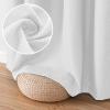imageHVERSAILTEX Blackout Linen Curtains 84 inch Length 2 Panels Thick Light Blocking Curtain Thermal Insulated Window Drapes for Bedroom Rustic Farmhouse Curtains for Living Room  Heather Light TaupeHeather Pure White