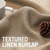 imageHVERSAILTEX Blackout Linen Curtains 84 inch Length 2 Panels Thick Light Blocking Curtain Thermal Insulated Window Drapes for Bedroom Rustic Farmhouse Curtains for Living Room  Heather Light TaupeHeather Sand Stone