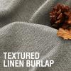 imageHVERSAILTEX Blackout Linen Curtains 84 inch Length 2 Panels Thick Light Blocking Curtain Thermal Insulated Window Drapes for Bedroom Rustic Farmhouse Curtains for Living Room  Heather Light TaupeHeather Taupe