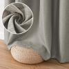imageHVERSAILTEX Blackout Linen Curtains 84 inch Length 2 Panels Thick Light Blocking Curtain Thermal Insulated Window Drapes for Bedroom Rustic Farmhouse Curtains for Living Room  Heather Light TaupeHeather Taupe