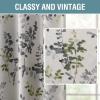 imageHVERSAILTEX Blackout Linen Curtains 84 inch Length 2 Panels Thick Light Blocking Curtain Thermal Insulated Window Drapes for Bedroom Rustic Farmhouse Curtains for Living Room  Heather Light TaupeFloral in GreySage
