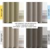imageHVERSAILTEX Blackout Linen Curtains 84 inch Length 2 Panels Thick Light Blocking Curtain Thermal Insulated Window Drapes for Bedroom Rustic Farmhouse Curtains for Living Room  Heather Light TaupeHeather Light Taupe