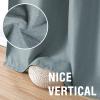imageHVERSAILTEX Blackout Linen Curtains 84 inch Length 2 Panels Thick Light Blocking Curtain Thermal Insulated Window Drapes for Bedroom Rustic Farmhouse Curtains for Living Room  Heather Light TaupeHeather Stone Blue