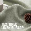 imageHVERSAILTEX Blackout Linen Curtains 84 inch Length 2 Panels Thick Light Blocking Curtain Thermal Insulated Window Drapes for Bedroom Rustic Farmhouse Curtains for Living Room  Heather Light TaupeHeather Sage
